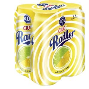 CIUC RADLER Bere cu Aroma de Lamaie Doza 4 x 0,5 L (0% alcool), livrare acasa, domiciliu, firma, ieftina