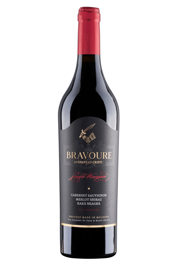CHATEAU CRISTI BRAVOURE Cabernet Sauvignon & Merlot Shiraz & Rara Neagra Vin Rosu Sec 0,75 L